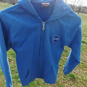 Girls Harley Davidson zip hoodie